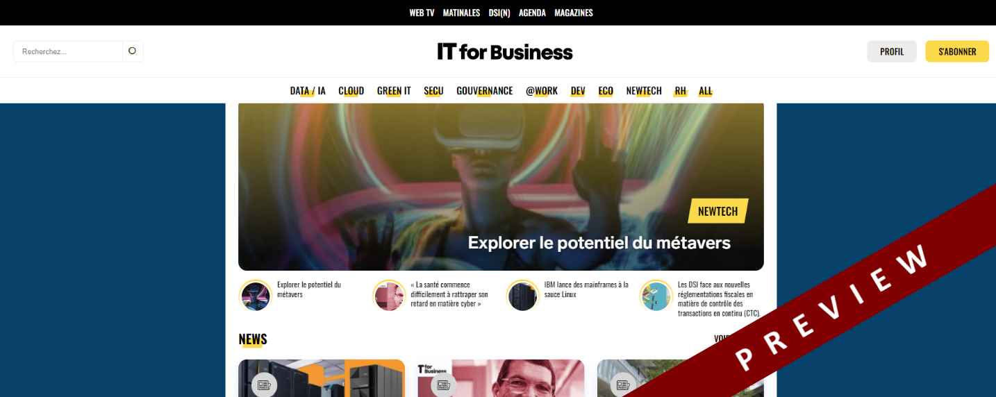 IT for Business fait peau neuve