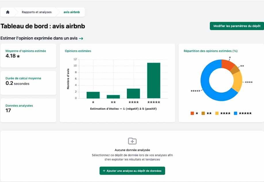 Pour faciliter l’exploitation les résultats de l’analyse sémantique, Phedone génère automati-quement des tableaux de bord les synthétisant.