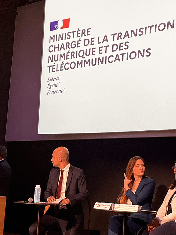 Jean-Noël Barrot, a présenté au Cyber Campus le projet de loi intitulé « Sécuriser et réguler l’espace numérique »