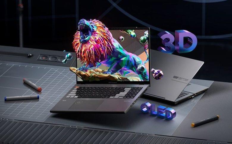 Asus a lancé cette année deux modèles de PC dotés d’écrans Spatial Vision, des écrans Oled utilisant une technologie d’affichage 3D relief sans lunettes : le ProArt Studiobook 16 3D Oled et le Vivobook Pro 16X 3D Oled.