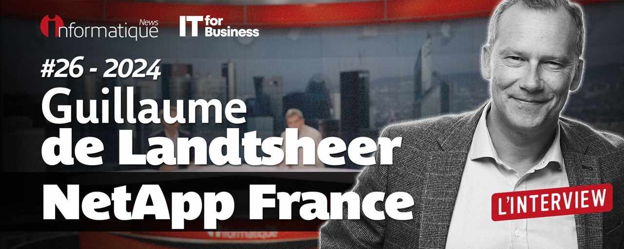L'IA, ses données, et le stockage... Guillaume de Landtsheer, Directeur Général, de NetApp France est l'invité de la semaine