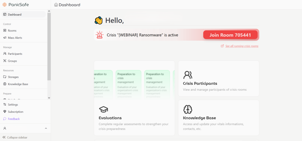La plateforme de Dream On Technology apporte un appui avant, pendant et après une crise cyber, jusqu’à préciser en pleine gestion de crise, le numéro de la salle où il convient de se réunir pour les responsables du PRA.
