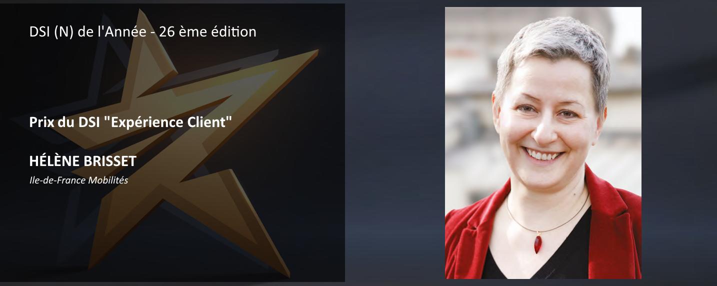 Prix du DSI “Expérience Client”, Hélène Brisset, Directrice du numérique d’Île‑de‑France Mobilités (IDFM)