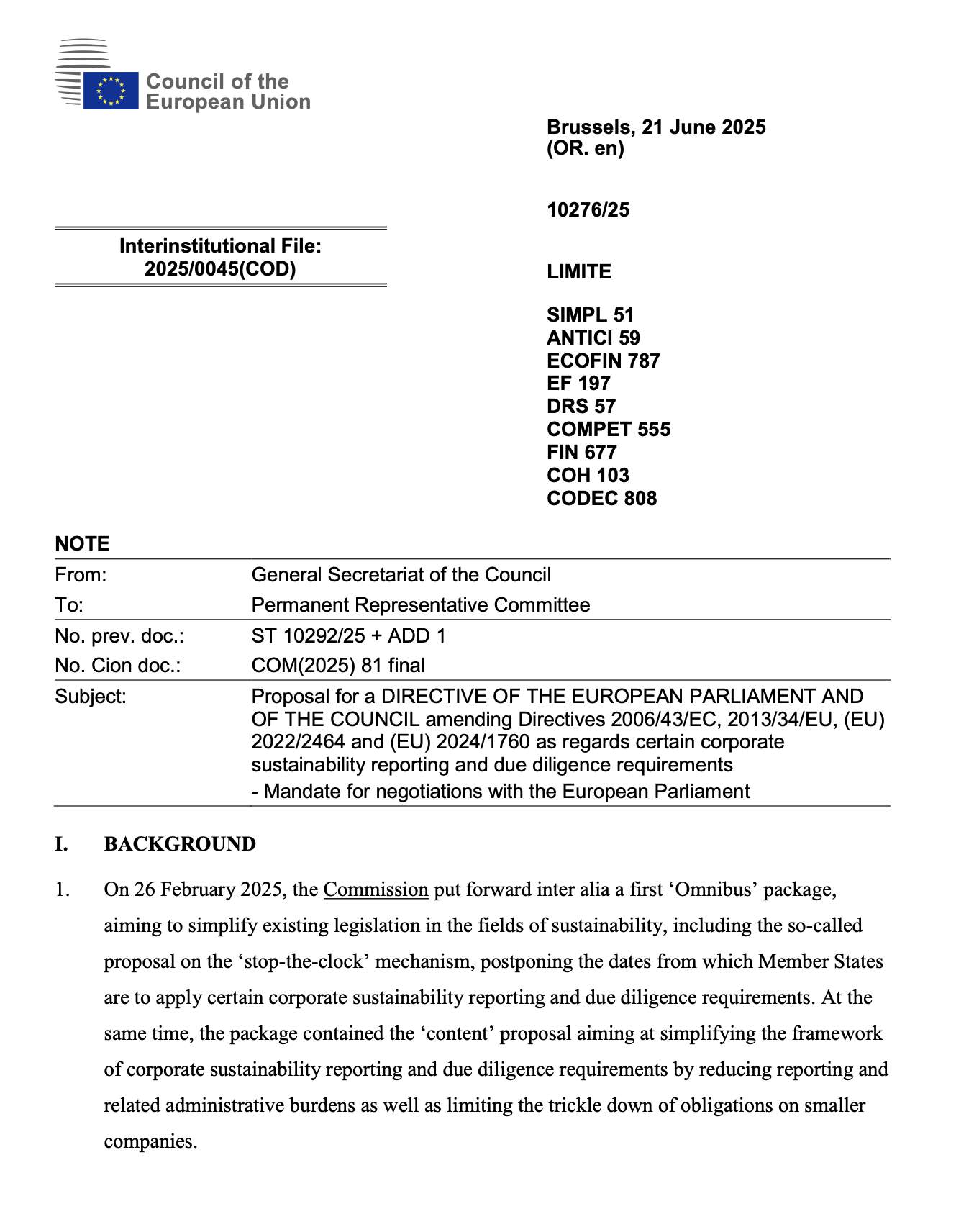 Omnibus Acte 2 : CSRD allégée, volontariat sauvé, ESRS repensés