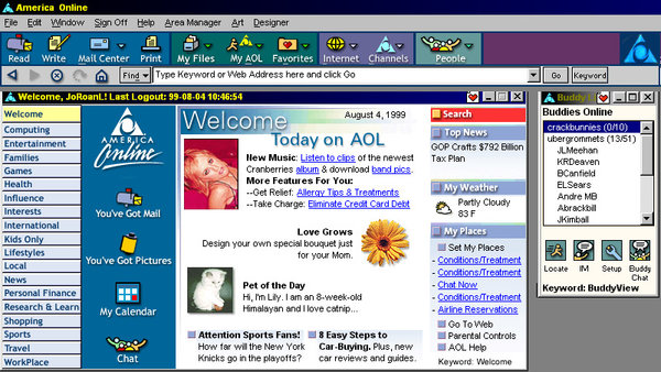 Au tournant des années 2000, AOL revendiquait près de 25 millions d’abonnés et servait de porte d’entrée au Web pour des dizaines de millions de foyers nord-américains. 