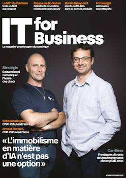 IT for Business, Le Magazine, Sommaire du numéro 2308 (Septembre 2025) avec son dossier sur la souveraineté numérique