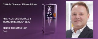 Cédric Thomas-Elkin, DSI d'emeis, Prix DSIN Culture Digitale & Transformation