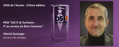 Patrick Duverger, Directeur des systèmes d’information et des moyens généraux de la Ville d’Antibes est notre Prix "IT & Territoire"
